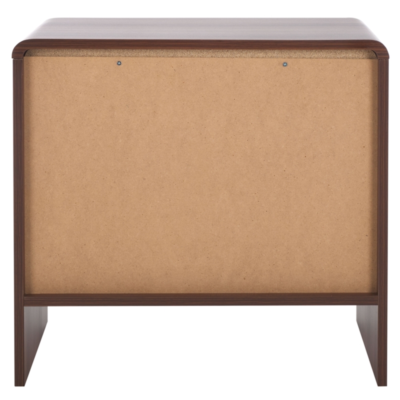 Safavieh Arsenio 1 Drawer Wood Nightstand in Walnut