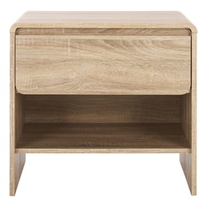 Safavieh Arsenio 1 Drawer Wood Nightstand in Cream