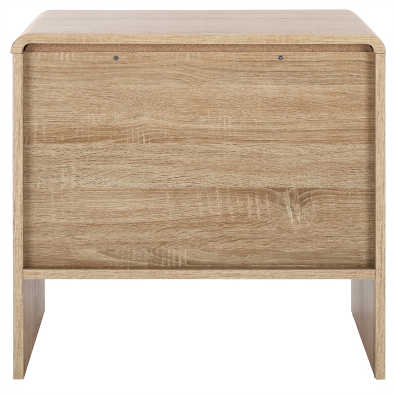 Safavieh Arsenio 2 Drawer Wood Nightstand in Cream