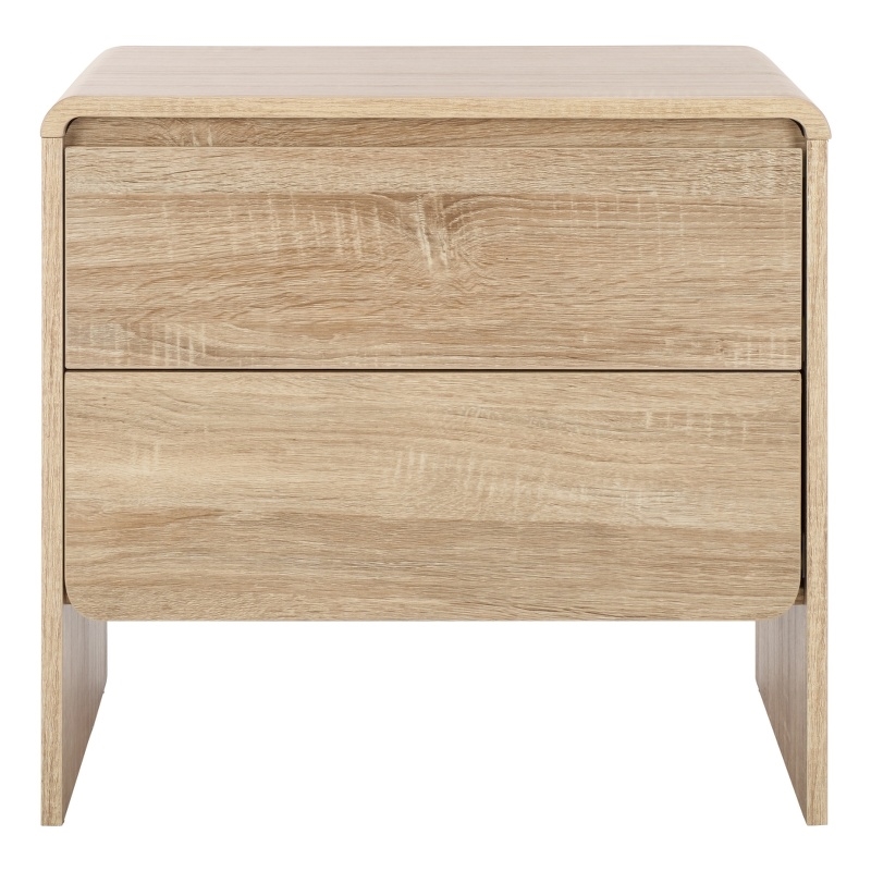 Safavieh Arsenio 2 Drawer Wood Nightstand in Cream