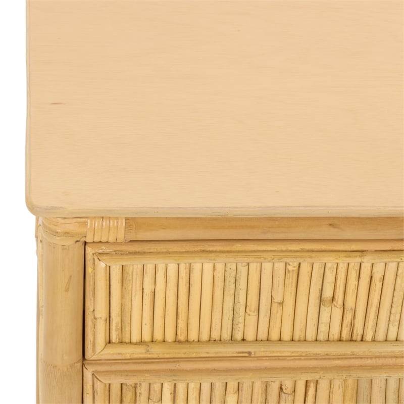 Safavieh Imari 2 Drawer 1 Shelf Wood Nightstand in Natural
