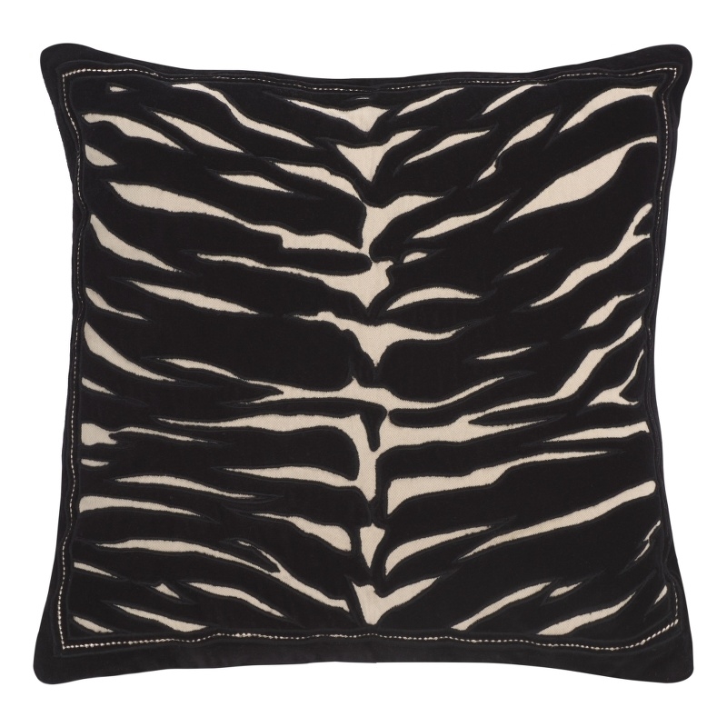 Safavieh Rhea Cotton Pillow in Black / Ivory