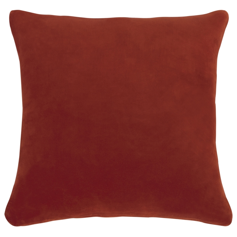 Safavieh Rhea Cotton Pillow in Red / Ivory
