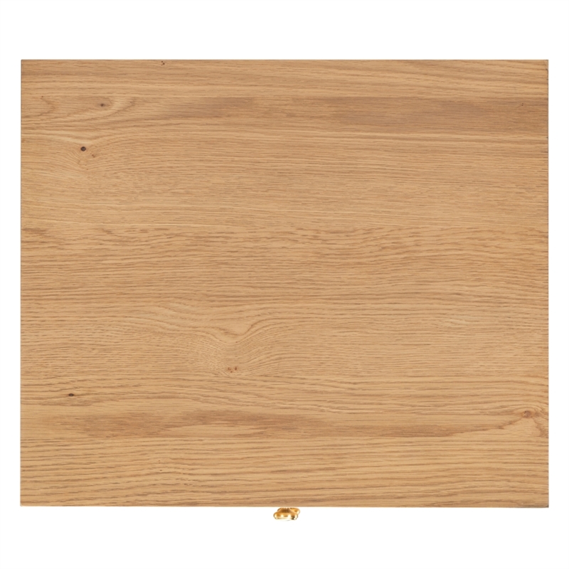 Safavieh Orion 2 Drawer Wood Nightstand in Brown / Oak