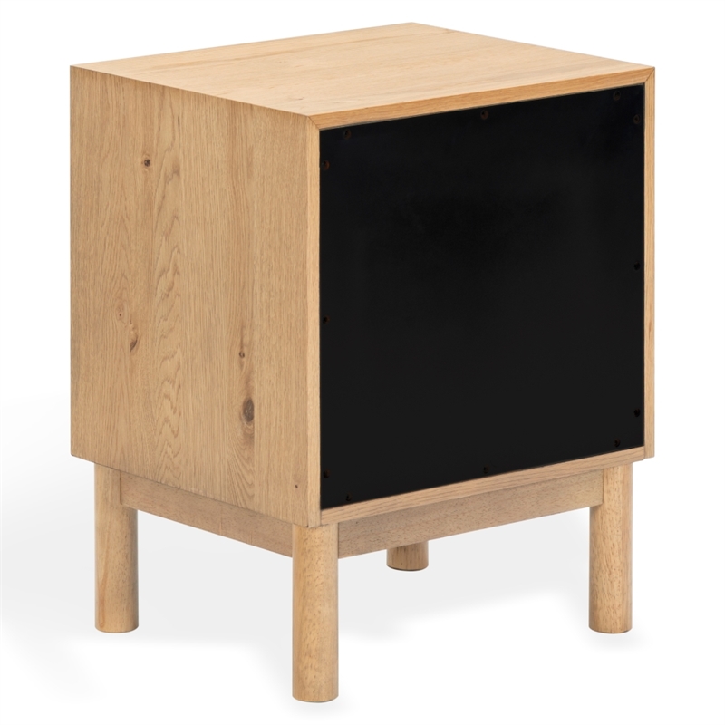 Safavieh Orion 2 Drawer Wood Nightstand in Brown / Oak