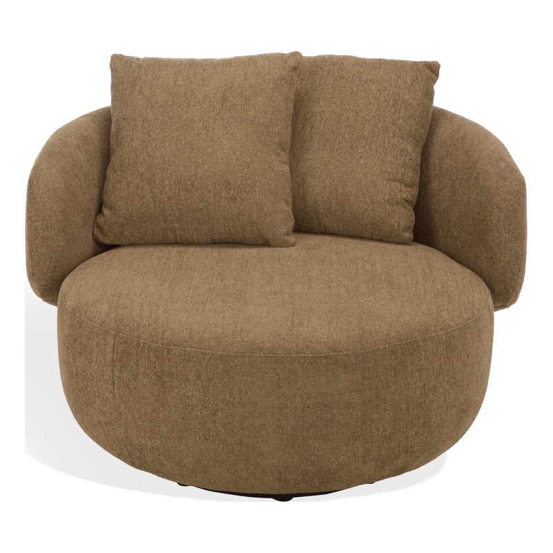 Safavieh Karolie Wood Swivel Chair in Light Brown