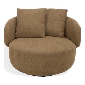 Safavieh Karolie Wood Swivel Chair in Light Brown