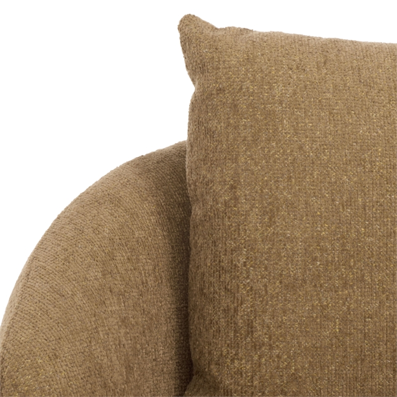 Safavieh Hannalisa Wood Swivel Chair in Light Brown