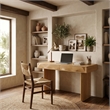 Safavieh Nikoletta 2 Drawer Wood Desk in Natural