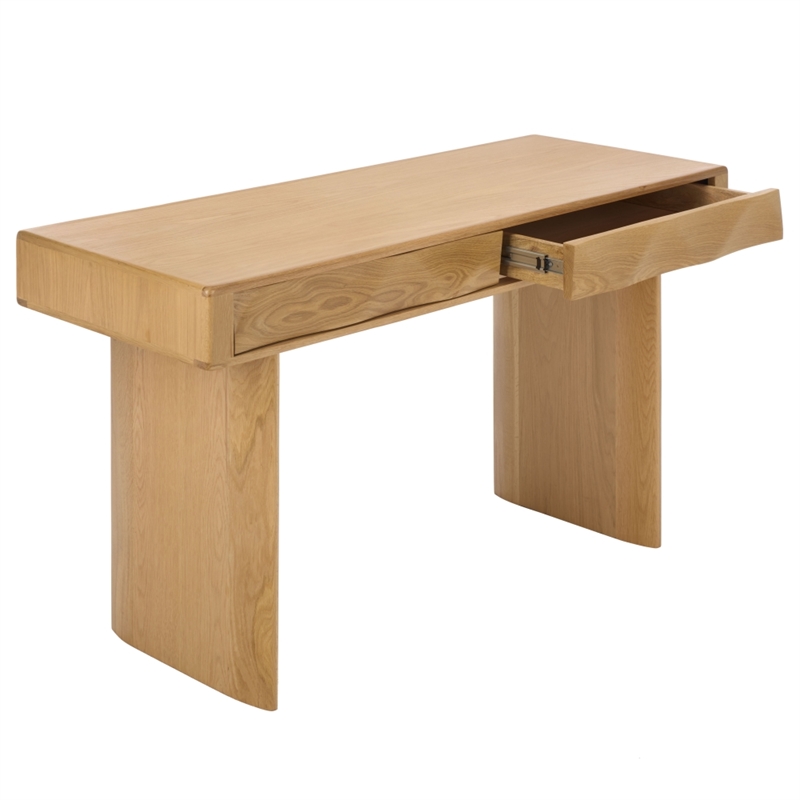 Safavieh Nikoletta 2 Drawer Wood Desk in Natural