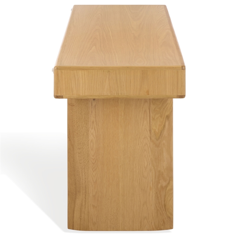 Safavieh Nikoletta 2 Drawer Wood Desk in Natural