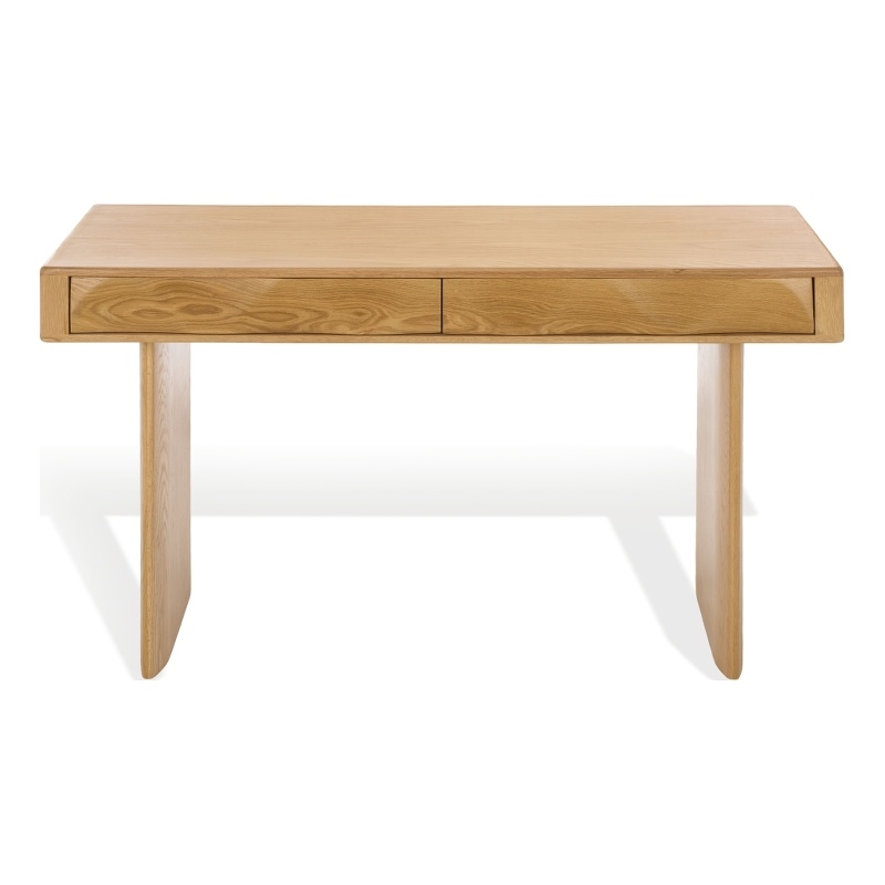 Safavieh Nikoletta 2 Drawer Wood Desk in Natural