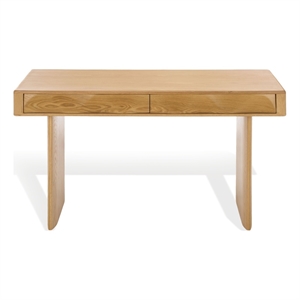 Safavieh Nikoletta 2 Drawer Wood Desk in Natural