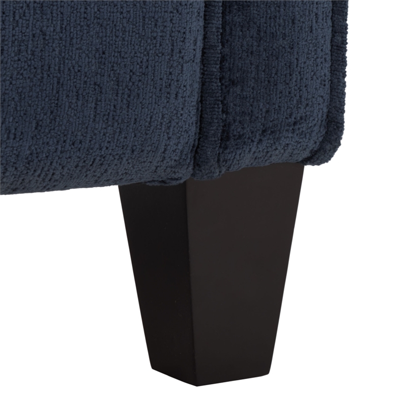 Safavieh Taylyn Chenille 3 Seat Sofa in Navy