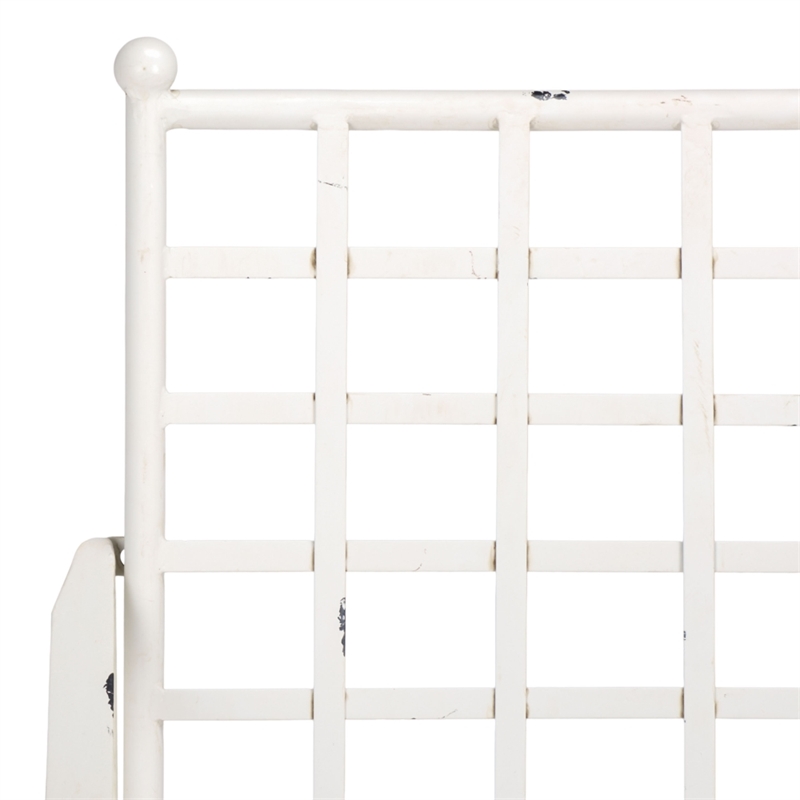 Safavieh Caledonia Iron Lounge Chair Set 2 in White
