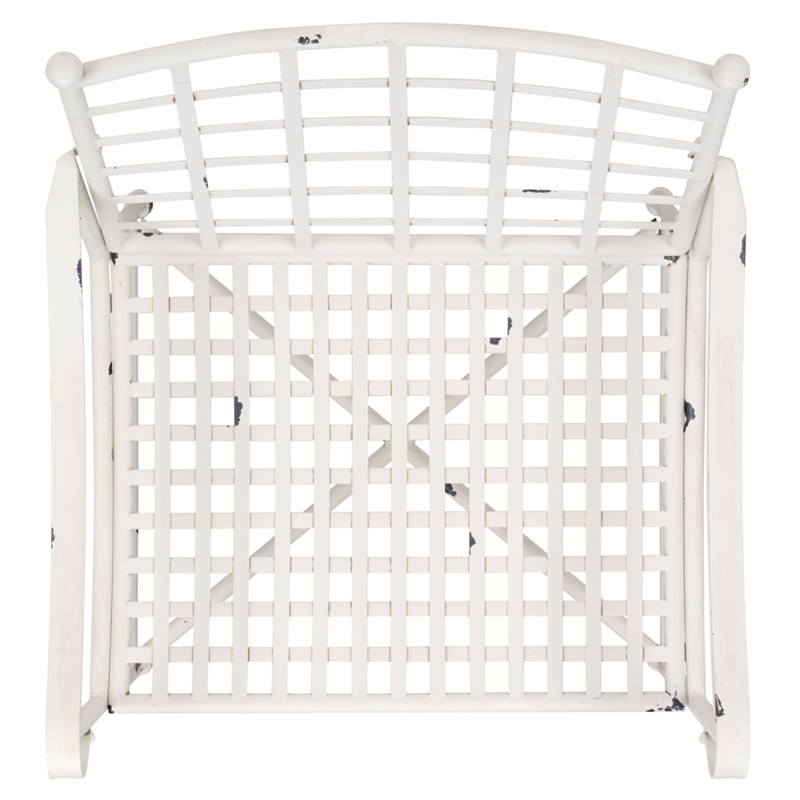 Safavieh Caledonia Iron Lounge Chair Set 2 in White
