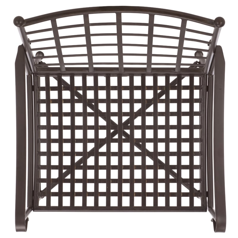 Safavieh Caledonia Iron Lounge Chair Set 2 in Brown