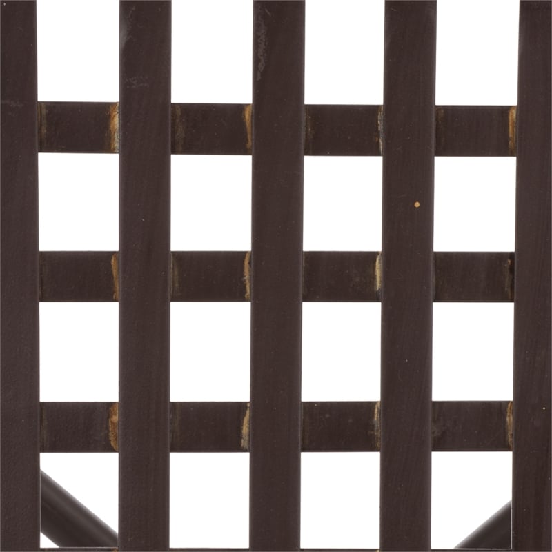 Safavieh Caledonia Iron Lounge Chair Set 2 in Brown