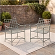 Safavieh Caledonia Iron Lounge Chair Set 2 in Green