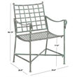 Safavieh Caledonia Iron Lounge Chair Set 2 in Green