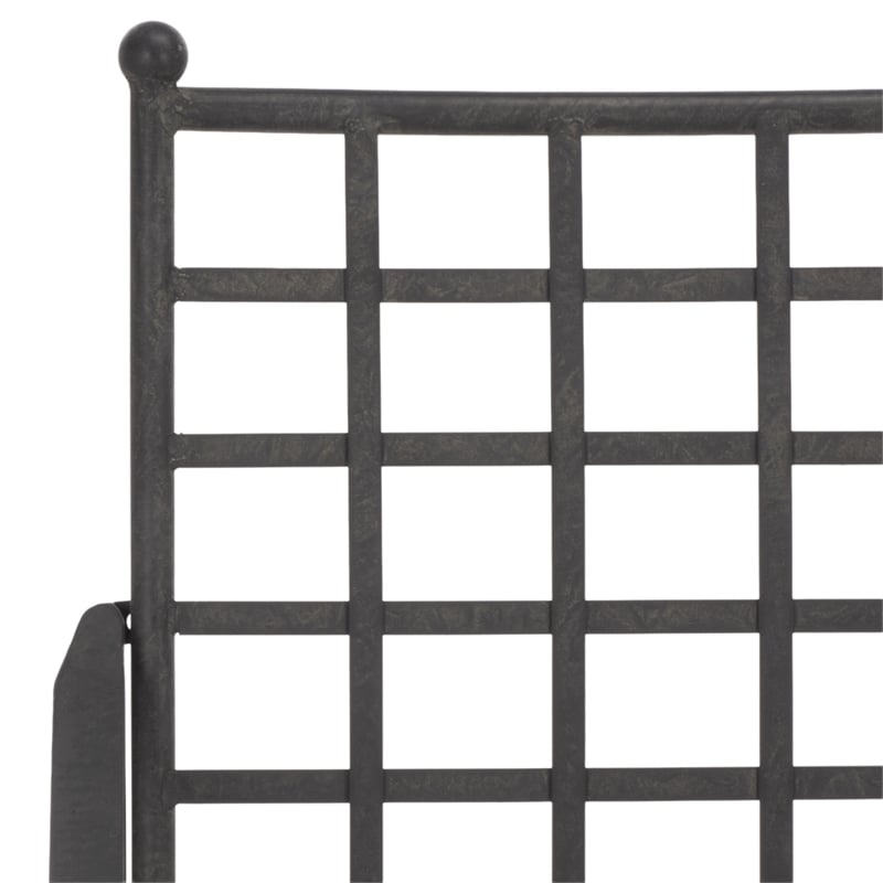 Safavieh Caledonia Iron Lounge Chair Set 2 in Black