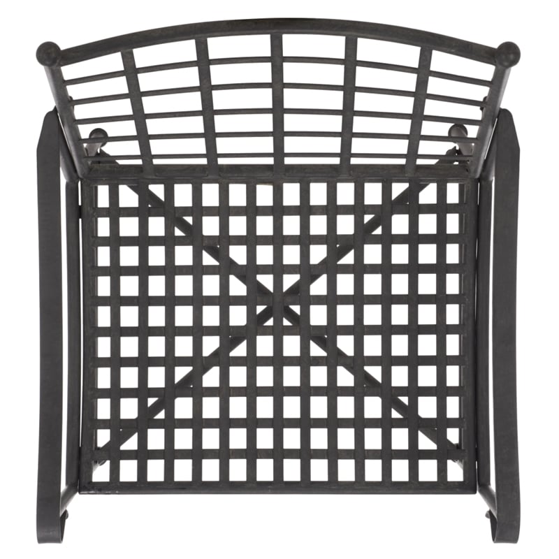 Safavieh Caledonia Iron Lounge Chair Set 2 in Black