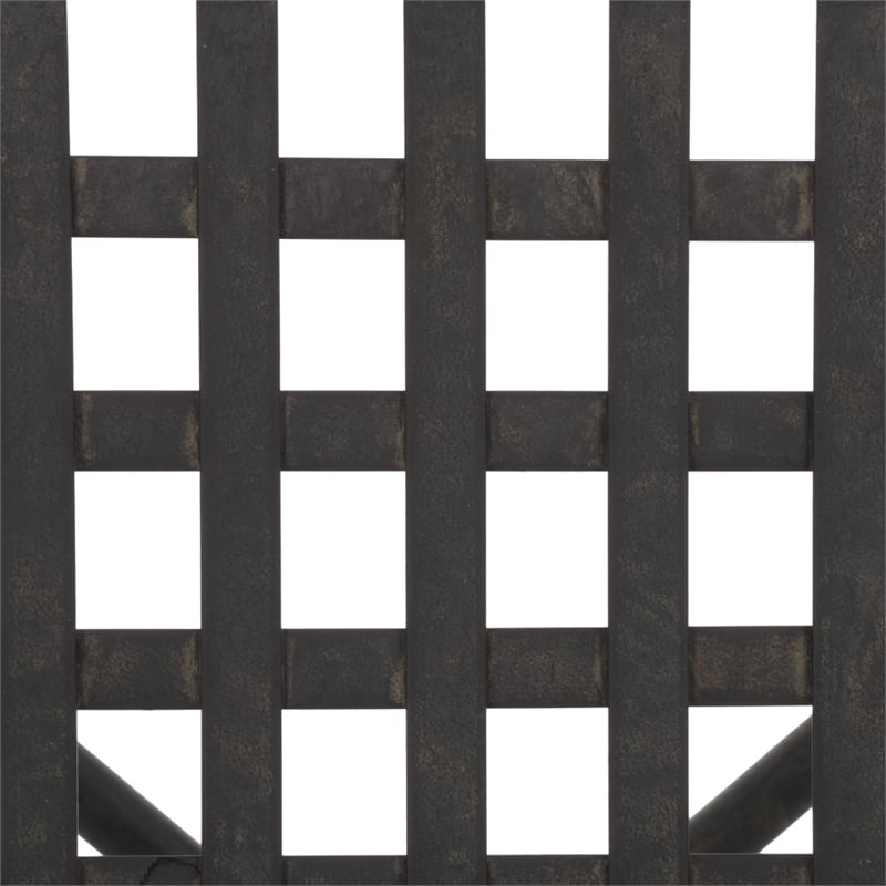 Safavieh Caledonia Iron Lounge Chair Set 2 in Black