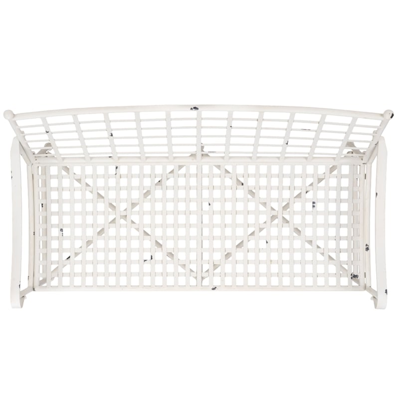 Safavieh Caledonia Iron Loveseat in White