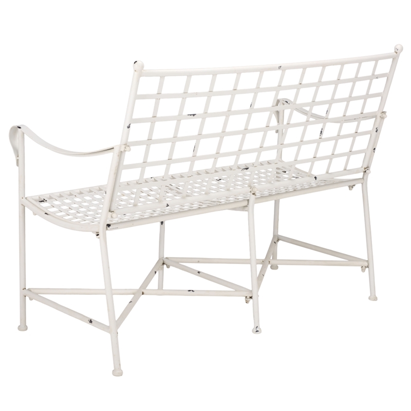 Safavieh Caledonia Iron Loveseat in White