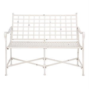 Safavieh Caledonia Iron Loveseat in White