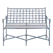 Safavieh Caledonia Iron Loveseat in Blue