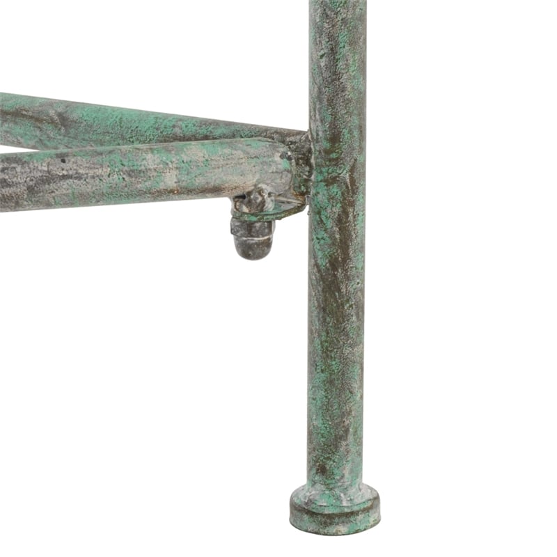Safavieh Caledonia Iron Loveseat in Green