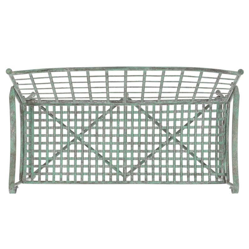 Safavieh Caledonia Iron Loveseat in Green
