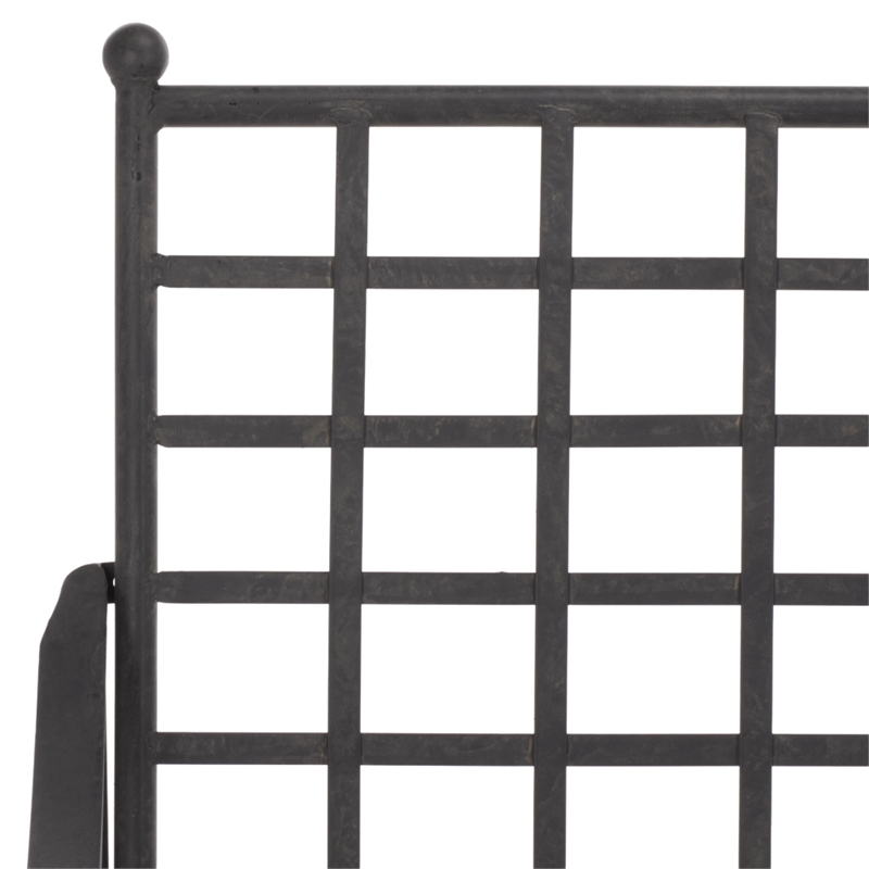 Safavieh Caledonia Iron Loveseat in Black