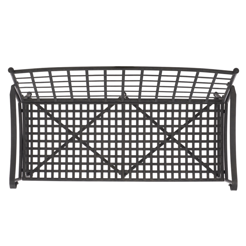 Safavieh Caledonia Iron Loveseat in Black