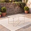 Safavieh Caledonia Iron Coffee Table in White