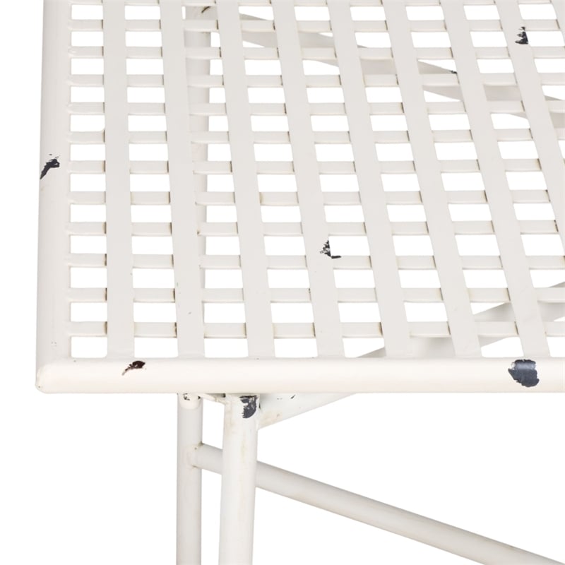 Safavieh Caledonia Iron Coffee Table in White