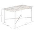 Safavieh Caledonia Iron Coffee Table in White