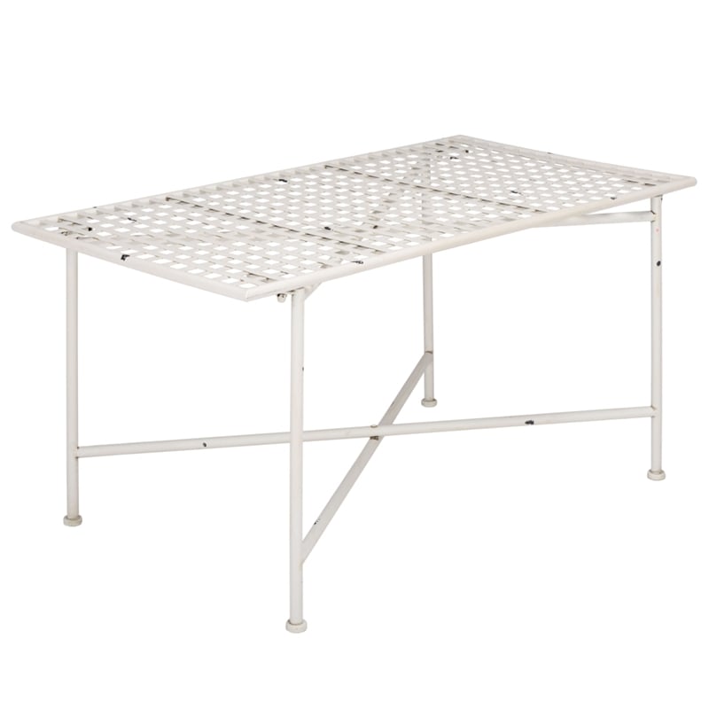Safavieh Caledonia Iron Coffee Table in White