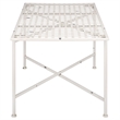 Safavieh Caledonia Iron Coffee Table in White