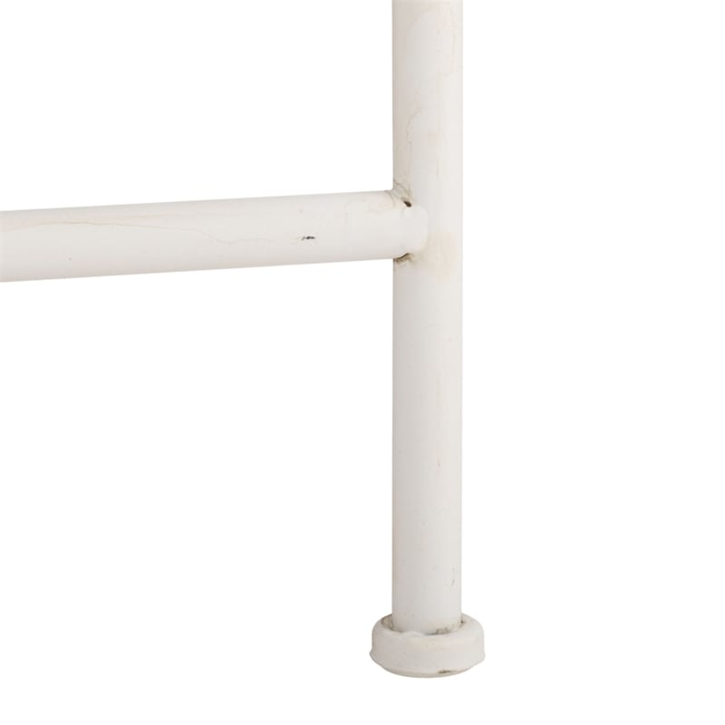 Safavieh Caledonia Iron Coffee Table in White
