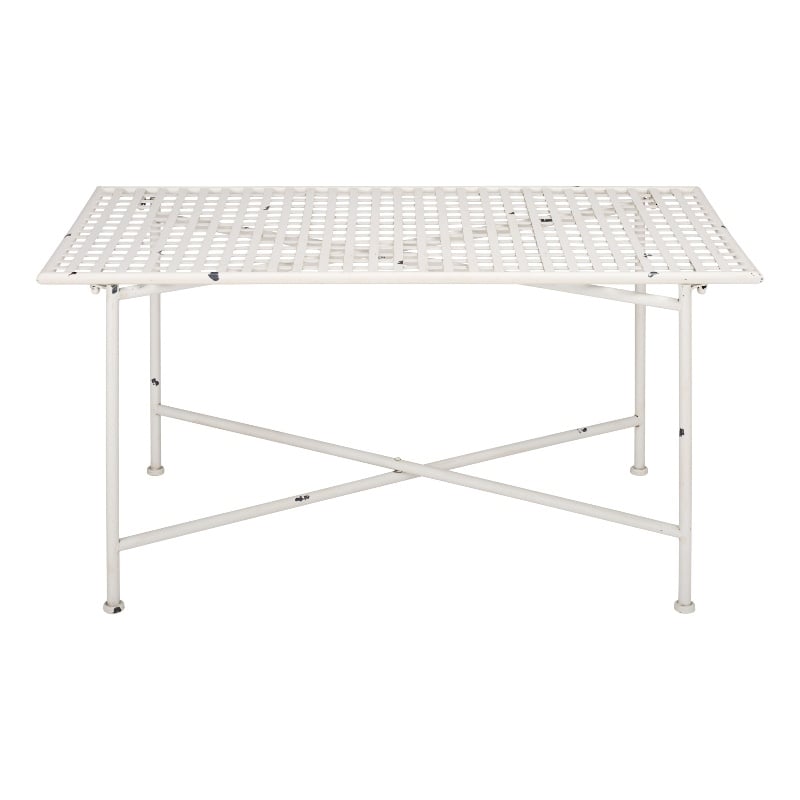 Safavieh Caledonia Iron Coffee Table in White