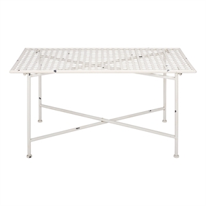 Safavieh Caledonia Iron Coffee Table in White