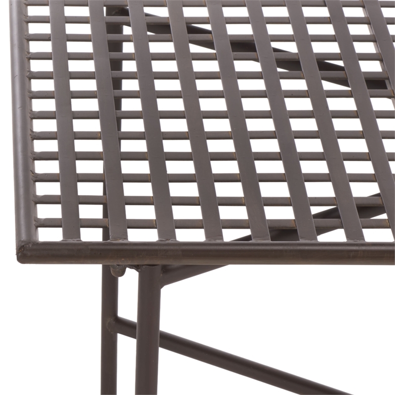 Safavieh Caledonia Iron Coffee Table in Brown