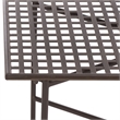 Safavieh Caledonia Iron Coffee Table in Brown