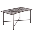 Safavieh Caledonia Iron Coffee Table in Brown