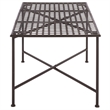 Safavieh Caledonia Iron Coffee Table in Brown