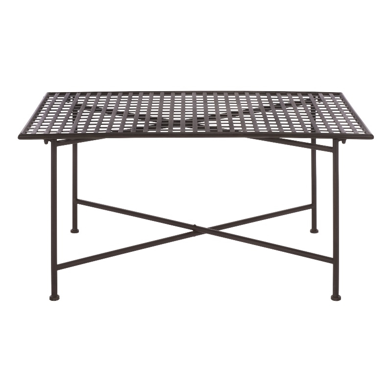 Safavieh Caledonia Iron Coffee Table in Brown