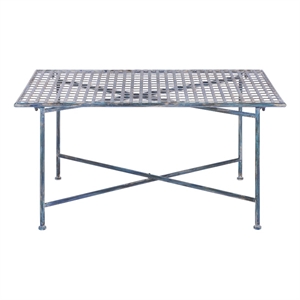 Safavieh Caledonia Iron Coffee Table in Blue