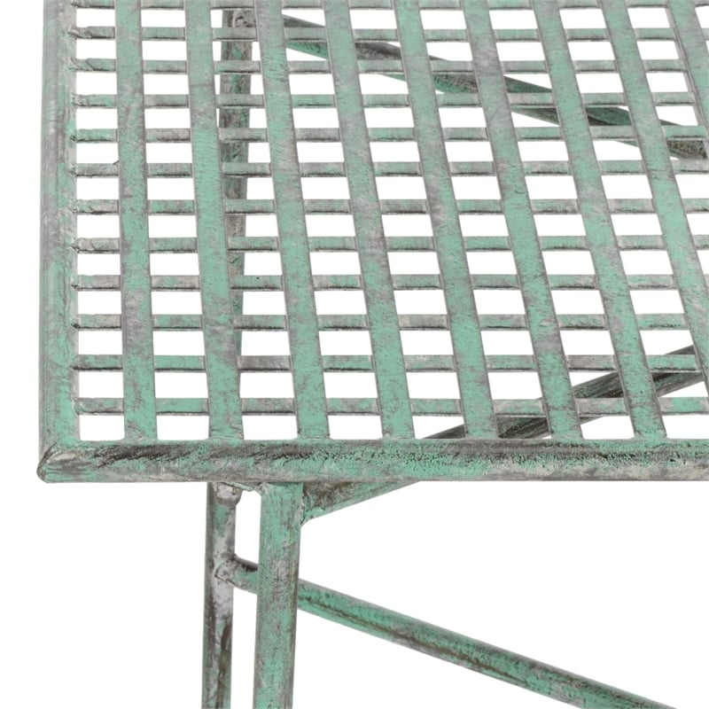 Safavieh Caledonia Iron Coffee Table in Green